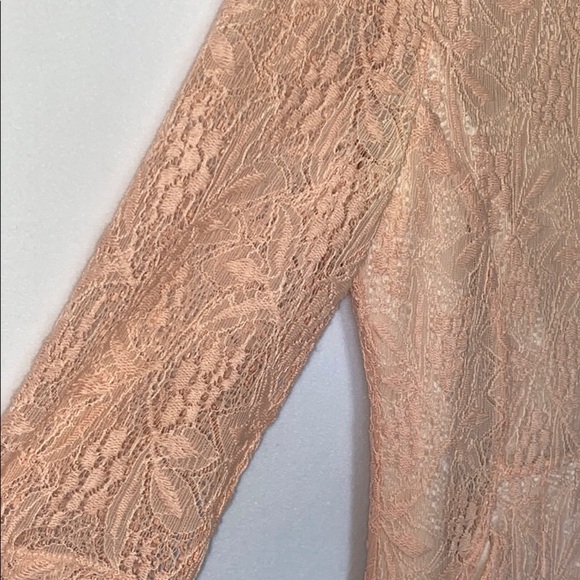 𝅺ANTHROPOLOGIE Maeve Dress Size Small Dusty Pink Lace Lined Dress With p… - Picture 8 of 16